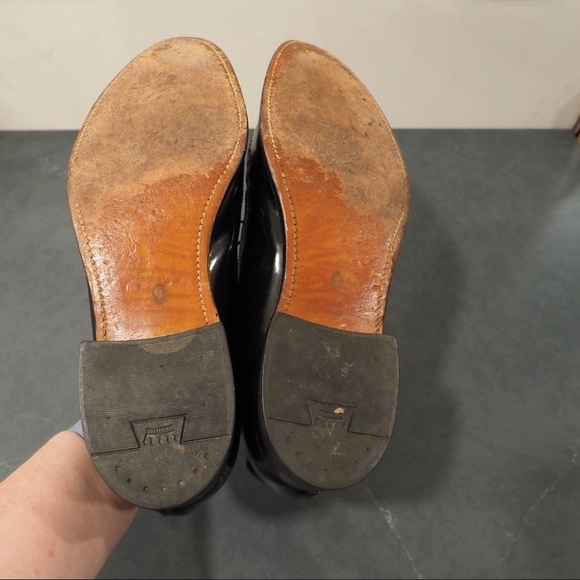 Stacy Adams sz 10D black leather suede wingtip derby shoes - Picture 11 of 16